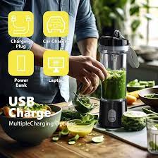 Blend & Go: Wireless Portable Juicer & Charging Cup